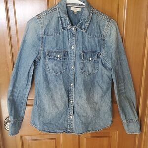 J Crew  Denim Button-Up Shirt